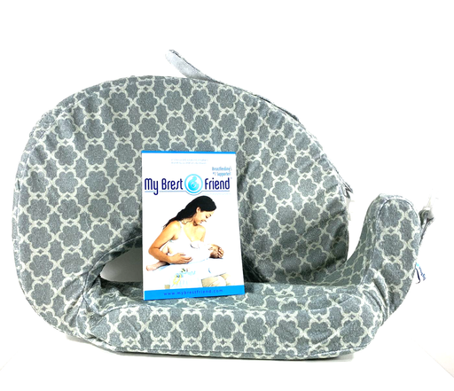 used My Brest Friend Nursing Pillow, Grey Flower Key