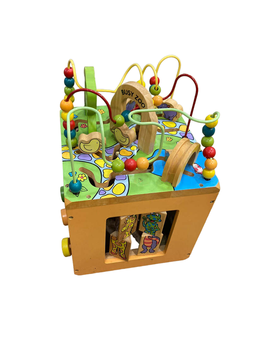 used Parents Busy Zoo Wooden Activity Cube