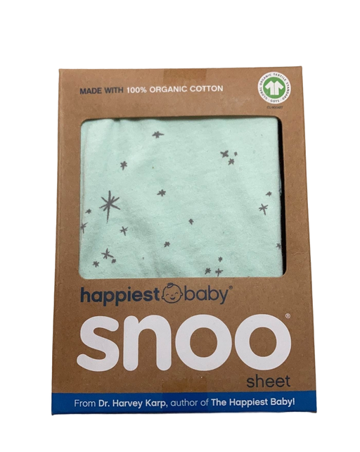 used Happiest Baby SNOO Fitted Sheet, Teal Galaxy