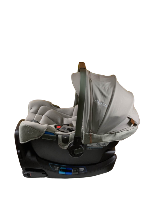 secondhand Nuna PIPA rx Infant Car Seat with RELX Base, Hazelwood, 2023