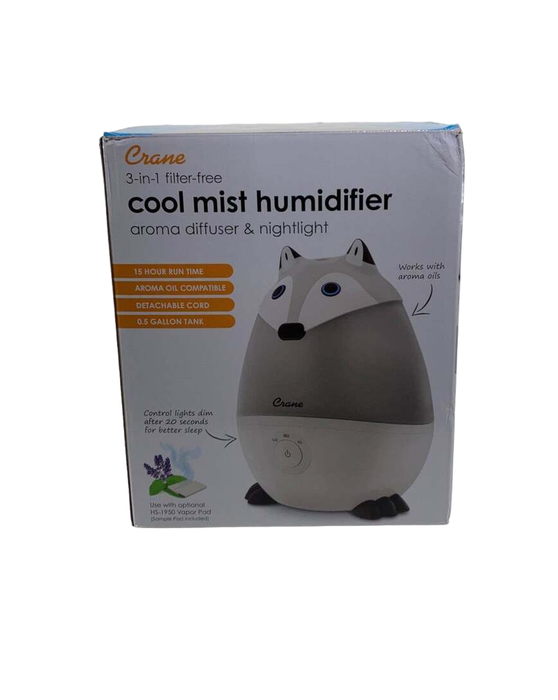 Crane Adorable Ultrasonic Cool Mist Humidifier, Fox