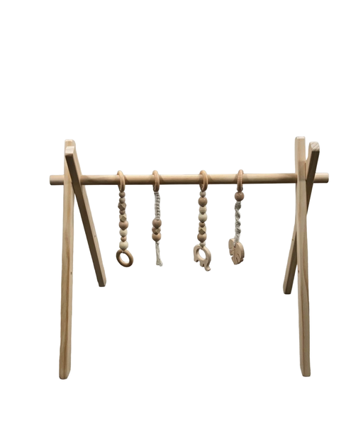 used Poppyseed Play Wooden Baby Gym