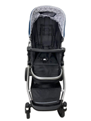 secondhand Mockingbird Single to Double Stroller, 2022, Silver with Black Leather, Windowpane, Sea