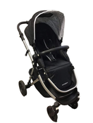 used Mockingbird Single Stroller, 2022, Black, Watercolor Drops, Silver With Black Leather