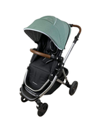 secondhand Mockingbird Single Stroller, 2023, Sage, Watercolor Drops, Silver With Penny Leather