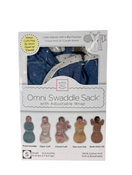 used Swaddle Designs Omni Swaddle Sack With Wrap, Small, Heathered Denim