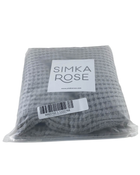 used Simka Rose Waffle Baby Blanket, Grey