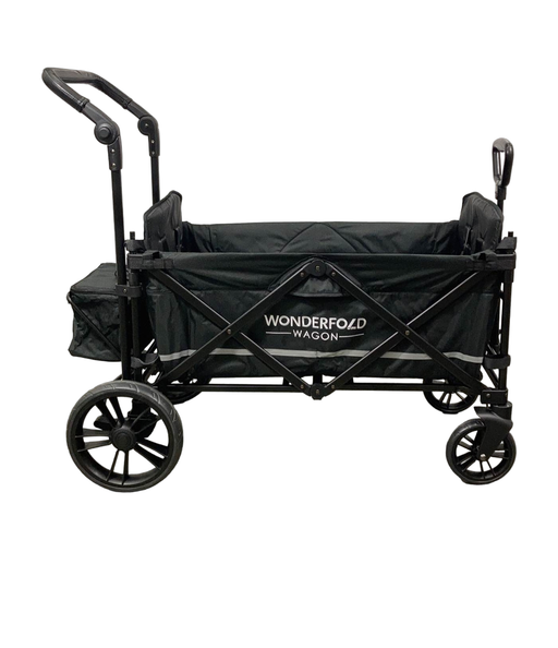 secondhand Wonderfold X2 Push + Pull Double Stroller Wagon, 2022, Stealth Black