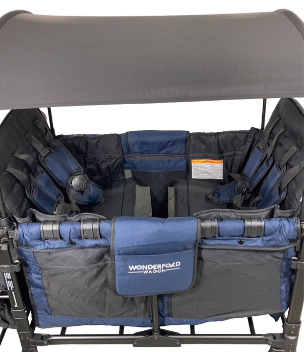 Wonderfold W4 Multifunctional Quad Stroller Wagon, 2021, Noble Navy