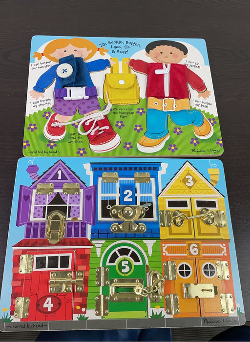 used BUNDLE Melissa & Doug Wooden Puzzles