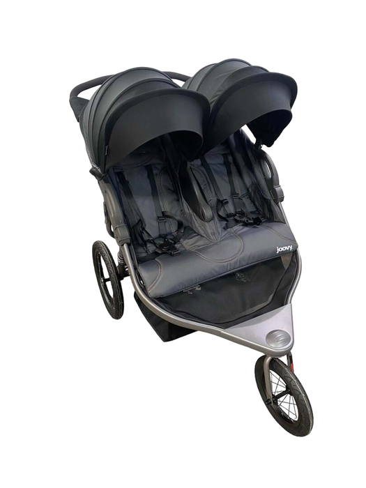 used Joovy Zoom X2 Double Jogging Stroller, 2022, Forged Iron