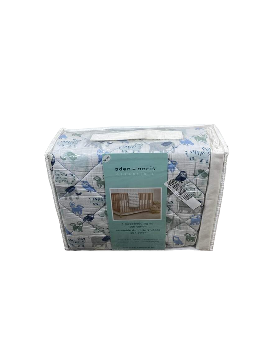 used Aden + Anais Essentials Cotton Muslin Bedding Set, 3 Piece