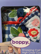 secondhand Boppy Luxe Shopping Cart And High Chair Cover, Navy Blooms