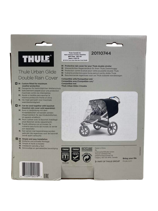 secondhand Thule Urban Glide Raincover Double