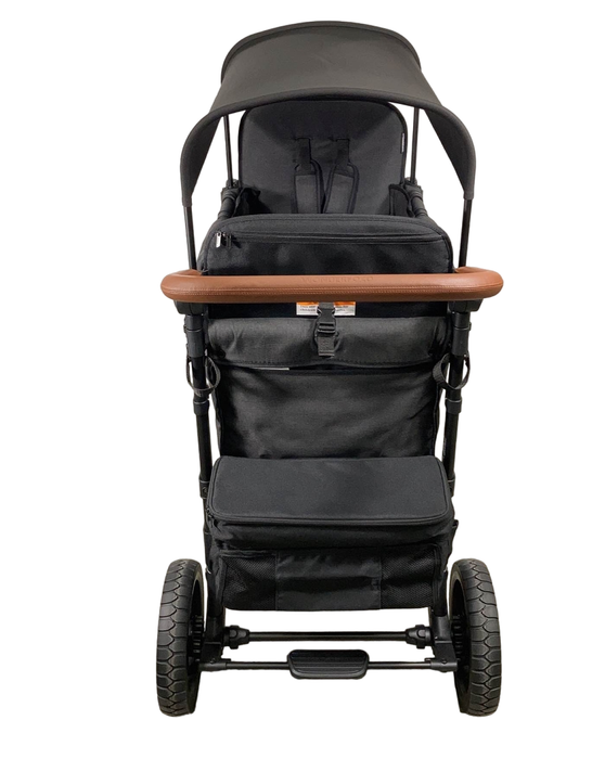 secondhand Wonderfold W2 Luxe Multifunctional Double Stroller Wagon, 2021, Volcanic Black