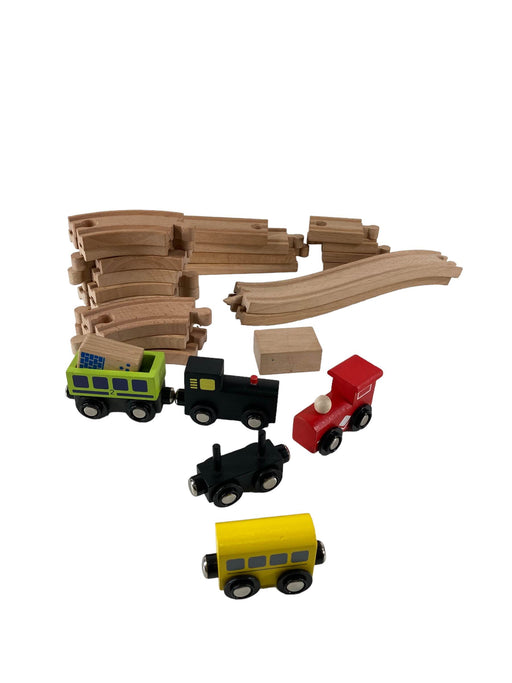 secondhand BUNDLE Wooden Trains And Tracks, Tiny Land