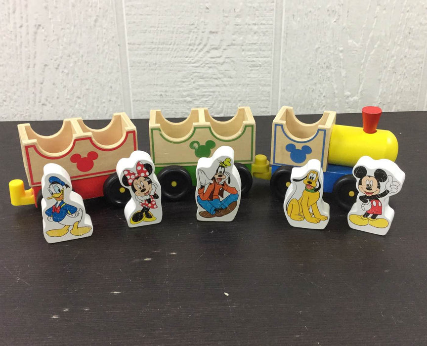 used Melissa & Doug Mickey Mouse & Friends Wooden Train Toy