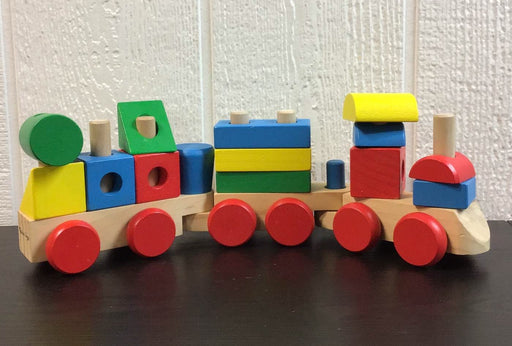 used Melissa & Doug Wooden Stacking Train