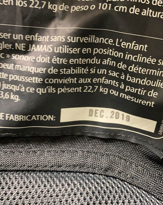 secondhand UPPAbaby CRUZ V2 Stroller, 2019, Bryce (White Marl)