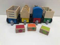 secondhand Melissa & Doug Wooden Farm Train Set