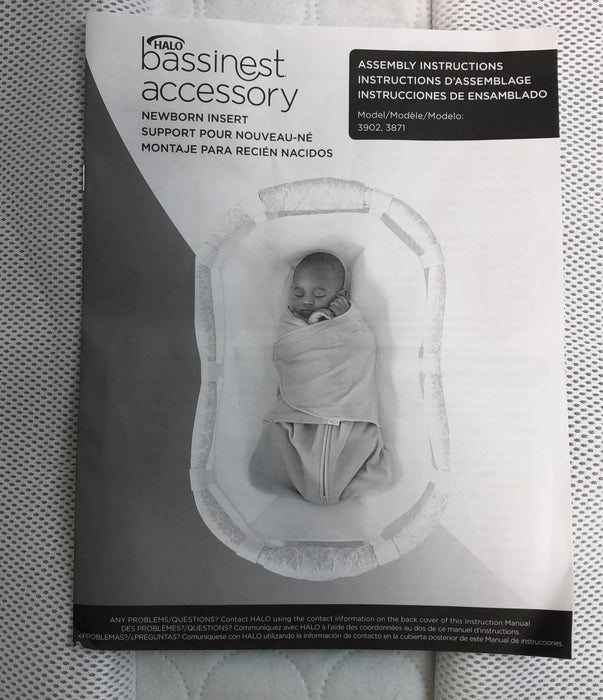 used Halo BassiNest Newborn Insert