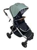 used Mockingbird Single to Double Stroller, 2022, Silver with Penny Leather, Windowpane, Sage