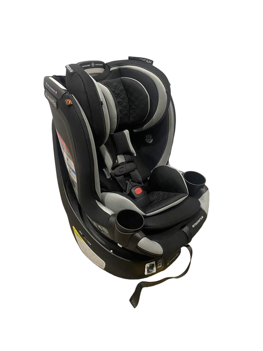 used Evenflo Gold Revolve 360 Rotational All-In-One Convertible Car Seat, 2023, Salem Black