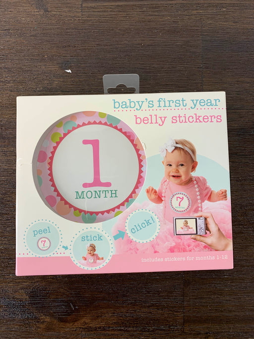 secondhand Stepping Stones Bay’s First Year Belly Stickers