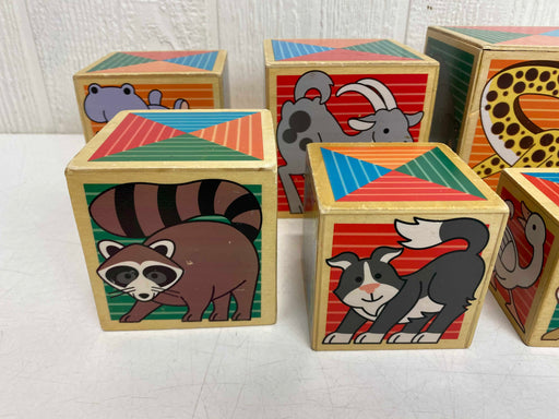 secondhand Melissa & Doug Wooden Nesting Blocks, Animals