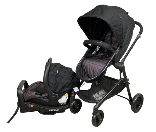 used Evenflo Pivot Modular Travel System Stroller, Casual Grey, 2022