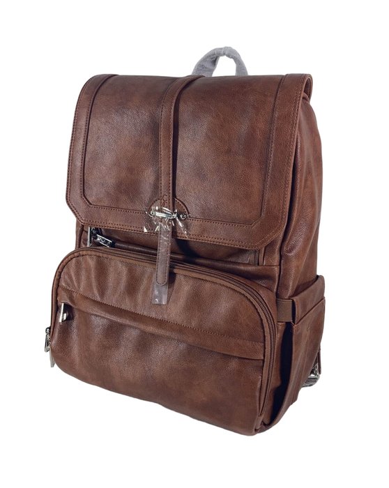 used Citi Collective Navigator Diaper Bag Backpack, Saddle brown