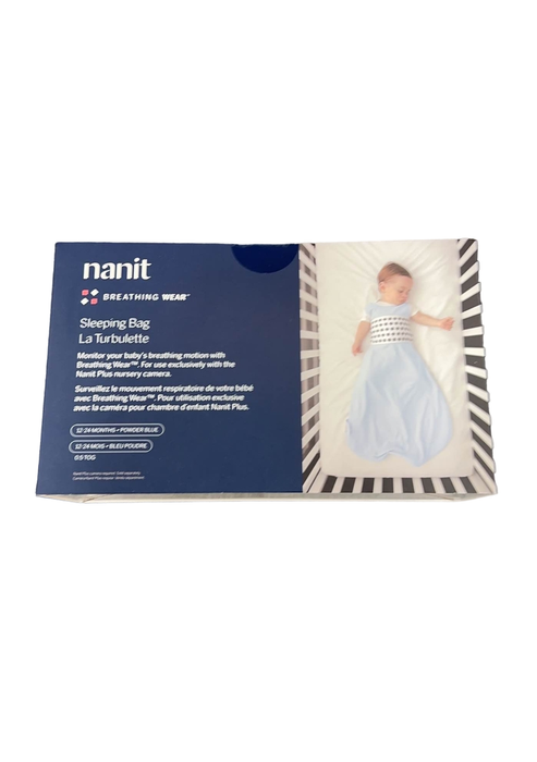 used Nanit Breathing Wear Sleeping Bag, 12-24months, Powder Blue