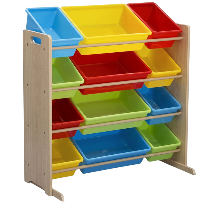 Delta Children Kids Toy Storage Organizer, Natural/Primary