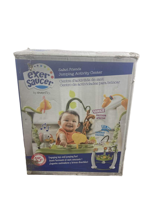 used Evenflo ExerSaucer Activity Center, Safari Friends