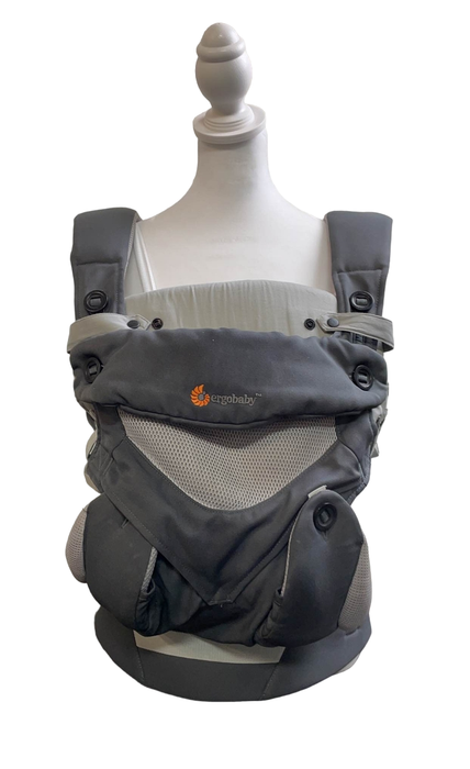 used Ergobaby 360 All Positions Cool Air Mesh Baby Carrier, Carbon Grey