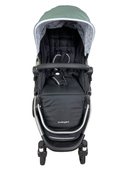 secondhand Mockingbird Single Stroller, 2023, Sage, Silver With Black Leather, Windowpane