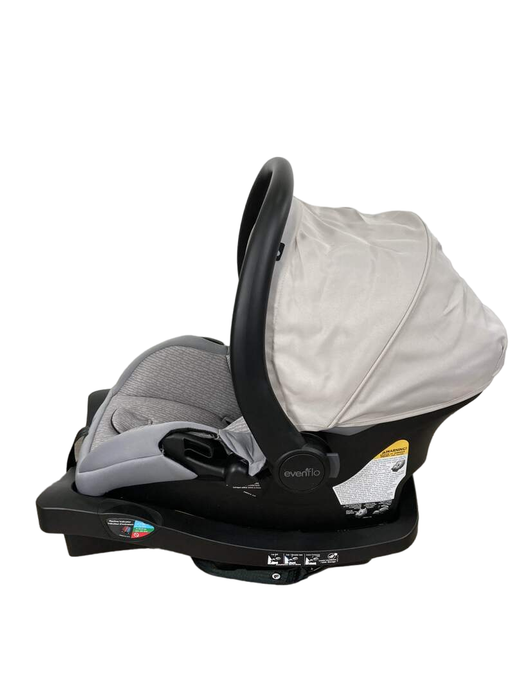 secondhand Evenflo LiteMax 35 Infant Car Seat, 2022, River Stone Gray