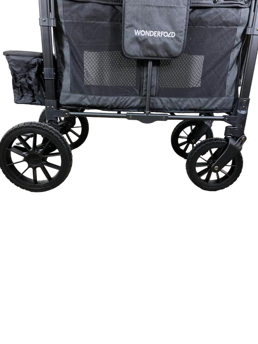 Wonderfold W2 Luxe Multifunctional Double Stroller Wagon, Volcanic Black, 2023