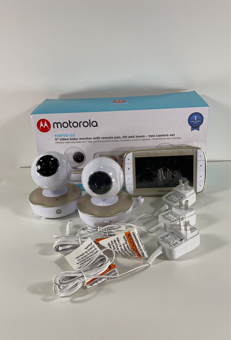 secondhand Motorola MBP50-G2 5" Video Baby Monitor with Two Cameras