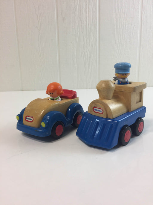 used Little Tikes Wooden Train With Conductor