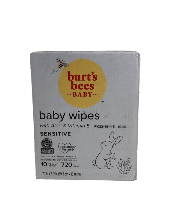 used Burt's Bees Baby Baby Wipes For Sensitive Skin, 720 count