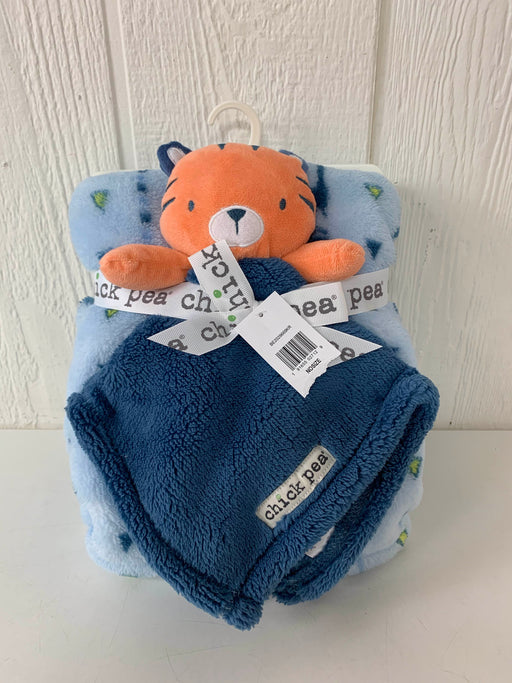 used Chickpea Printed Blanket With Plush Comfort Blanket