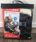 used Skip Hop Stroll & Go Universal Car Seat Cover, Tonal Chevron