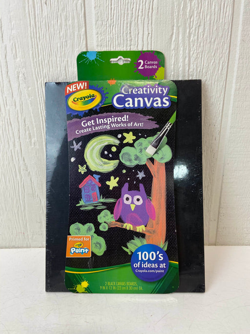 used Crayola Crayola Paint Canvas Sets, Black