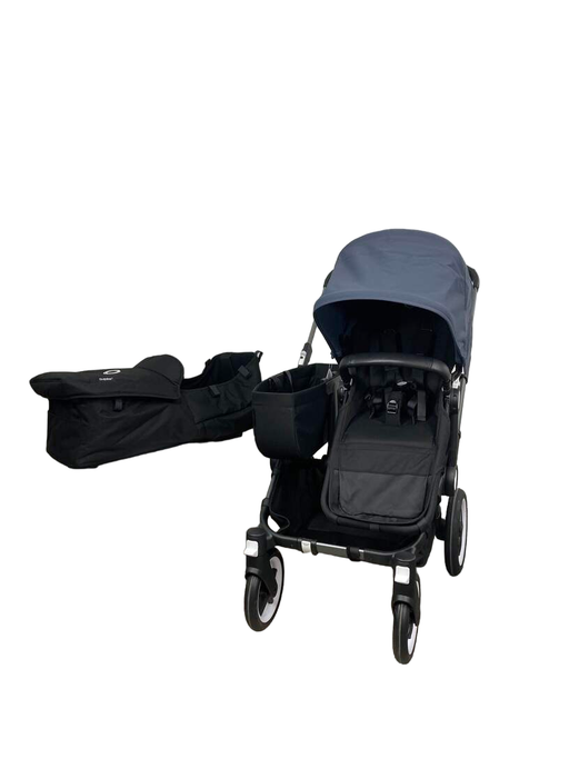 used Bugaboo Donkey 5 Stroller Mono, Graphite, Stormy Blue, 2021