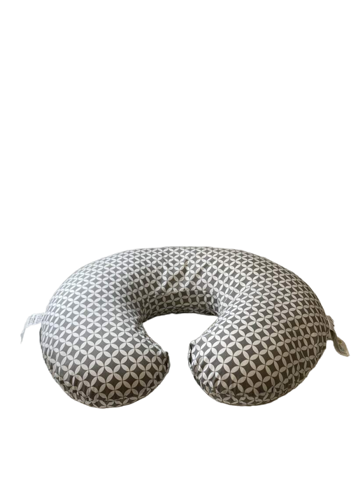 used Boppy Nursing and Infant Support Luxe Pillow, Grey Geo circles