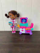 used Disney Doc McStuffins Magic Talking Doll & Care Cart