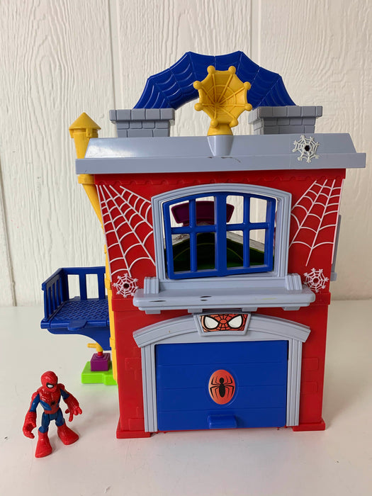 used Fisher Price Spider-Man Vs. Green Goblin Bank Heist