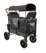 used Wonderfold W2 Luxe Multifunctional Double Stroller Wagon, 2022, Charcoal Black