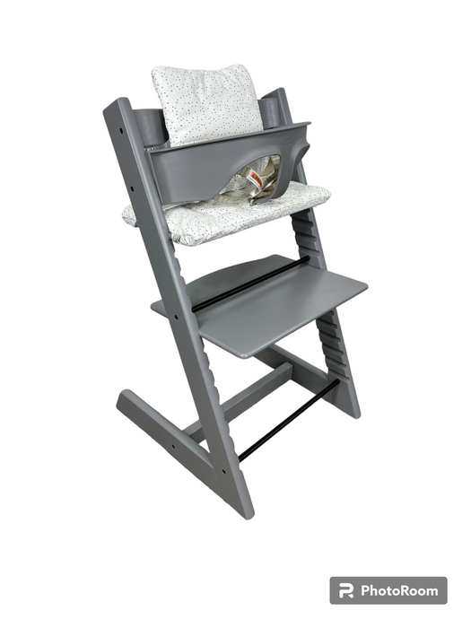 Stokke Tripp Trapp Complete High Chair, Storm Grey, Soft Sprinkle